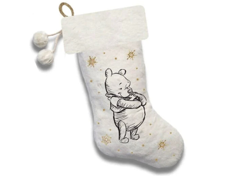 COLLECTIBLE VELVET CHRISTMAS STOCKING: Winnie the pooh disney