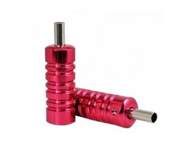 Colour Aluminum grip with tube Red