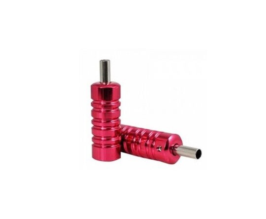 Colour Aluminum grip with tube Red