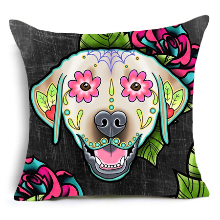 Colourful Dog Cushion Cover