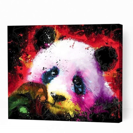 Colourful Panda - Paint By Numbers
