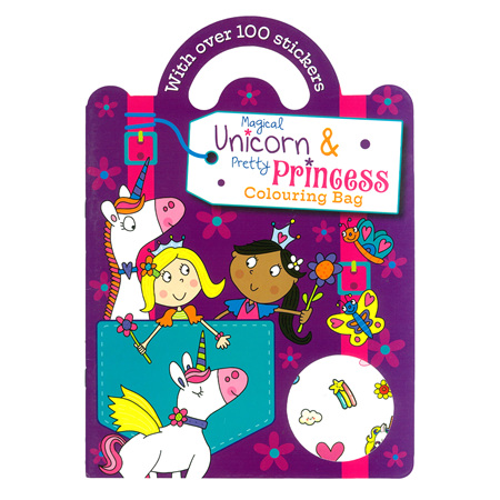 Colouring in + Sticker Unicorn & Pretty Princess 33pg