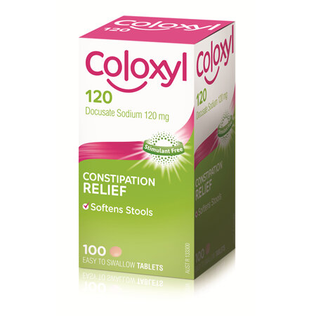 Coloxyl 120mg tablets 100s