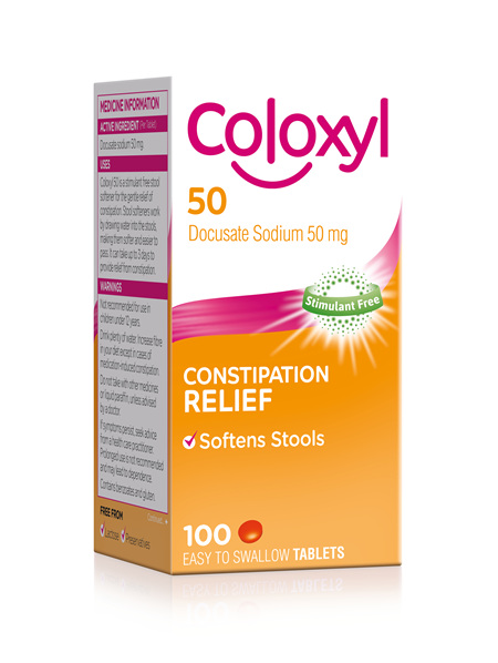 Coloxyl 50mg  tablets 100s