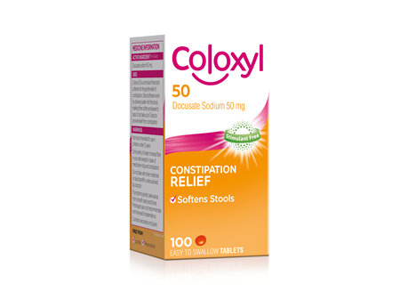 Coloxyl 50mg  tablets 100s