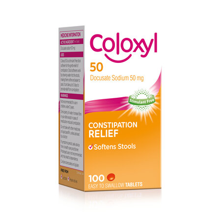 Coloxyl 50mg  tablets 100s