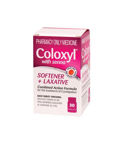 Coloxyl with Senna 30 Tablets