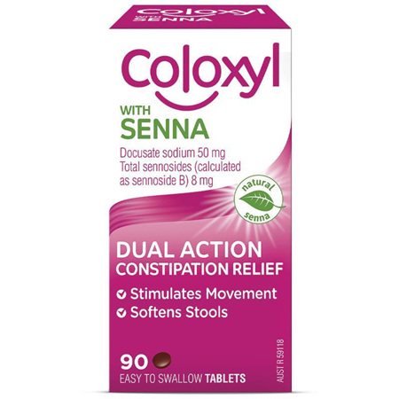 COLOXYL WITH SENNA 90 TABLETS