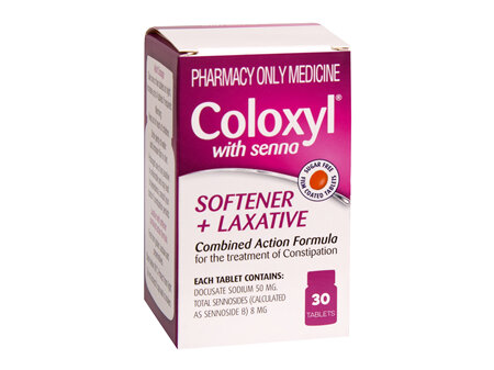 Coloxyl with senna tablets 30s