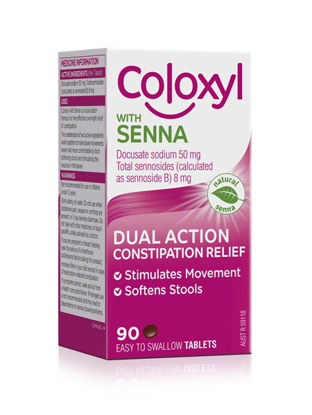 Coloxyl with senna tablets 90s