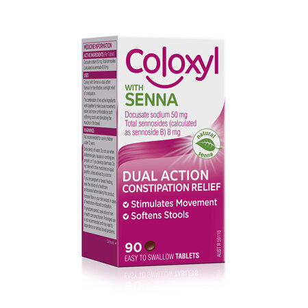 Coloxyl with senna tablets 90s