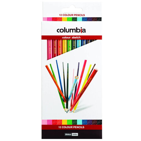 Columbia Colour Sketch Pencils - Set 12