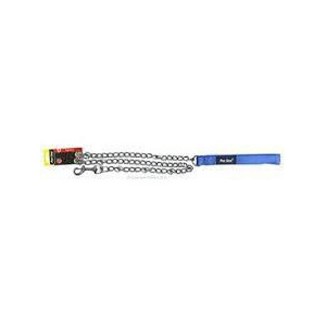 Comfy Padded Handle Chain Lead - Blue