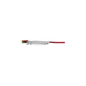 Comfy Padded Handle Chain Lead - Red