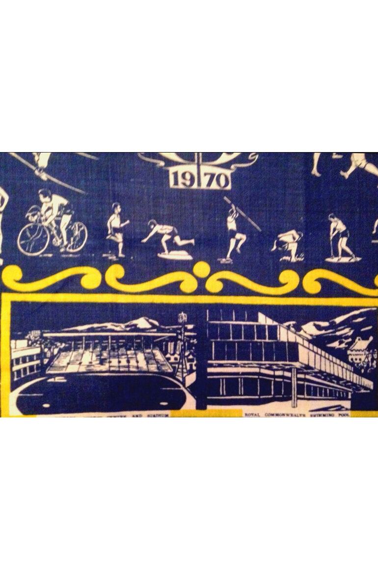 Commonwealth Games 1970 Souvenir Tea Towel