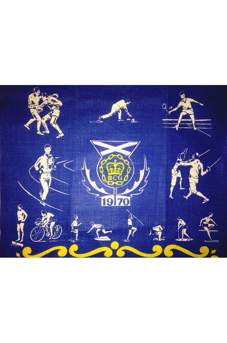 Commonwealth Games 1970 Souvenir Tea Towel