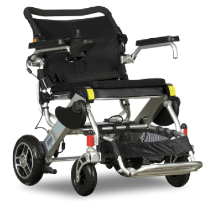 companion convertible travel folding electric wheelchair