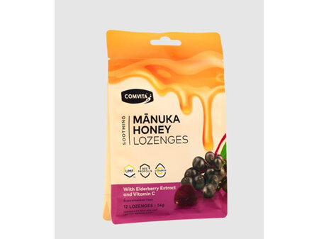 Comvita Elderberry with Vitamin C 12Lozenges