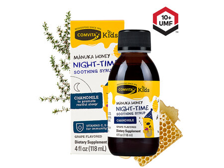 Comvita Kids Night-Time Soothing Syrup With UMF10+ Manuka Honey 118ml