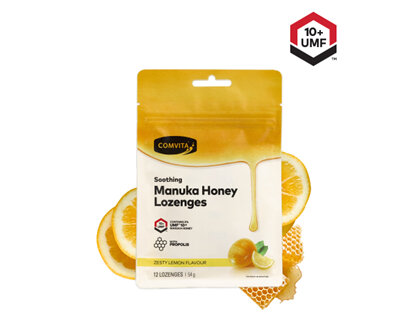 Comvita Manuka Honey Lemon 12Lozenges