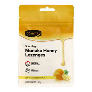 Comvita Manuka Honey Lozenges - Lemon & Honey 12s