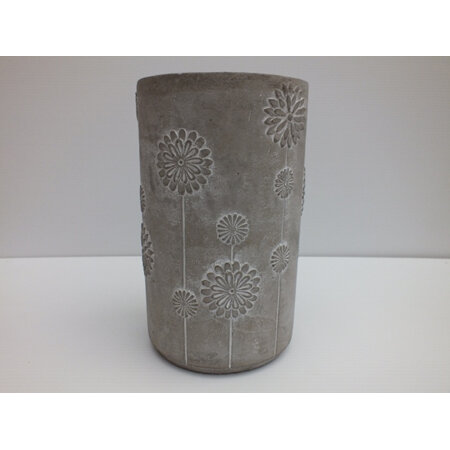 Concrete  round flower pot C3479