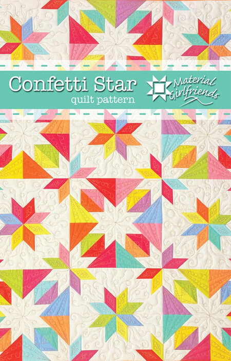 Confetti Star Quilt Pattern from Material Girlfriends