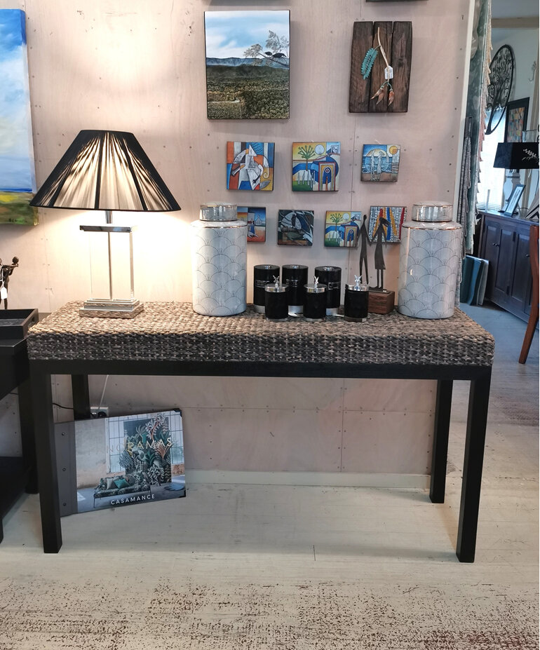 Console Hall Table New Zealand Water Hyacinth bloomdesigns