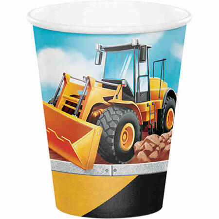 Construction cups x 8