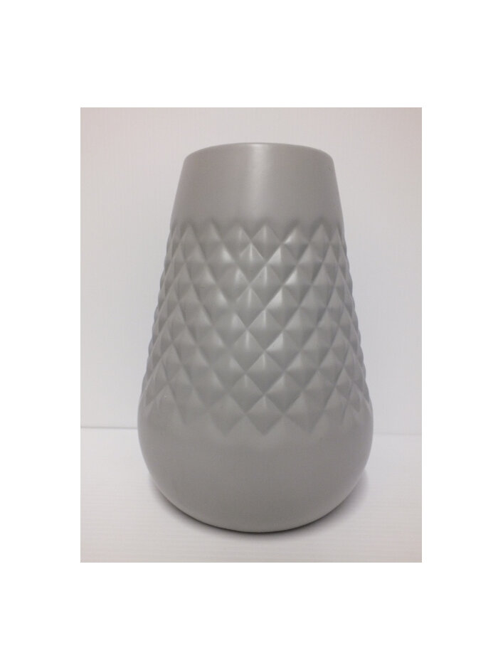 container#ceramic#pot#medium#patterned#geometric#grey