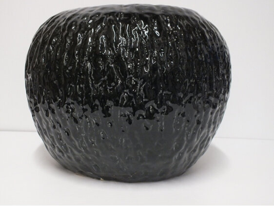 #container#ceramic#vase#round#black#sirocco#rockbowl