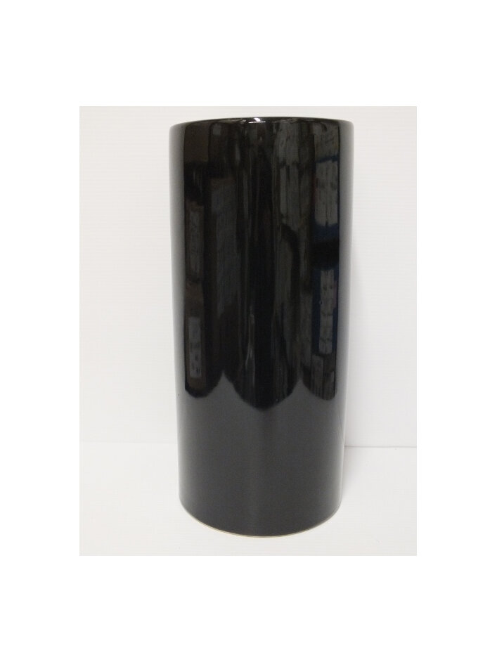#container#ceramic#vase#round#black#tall#cylinder