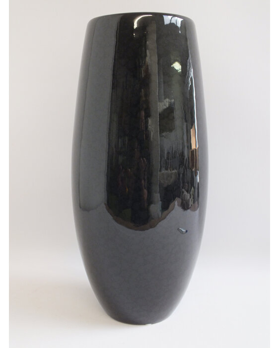 #container#ceramic#vase#round#black#taper