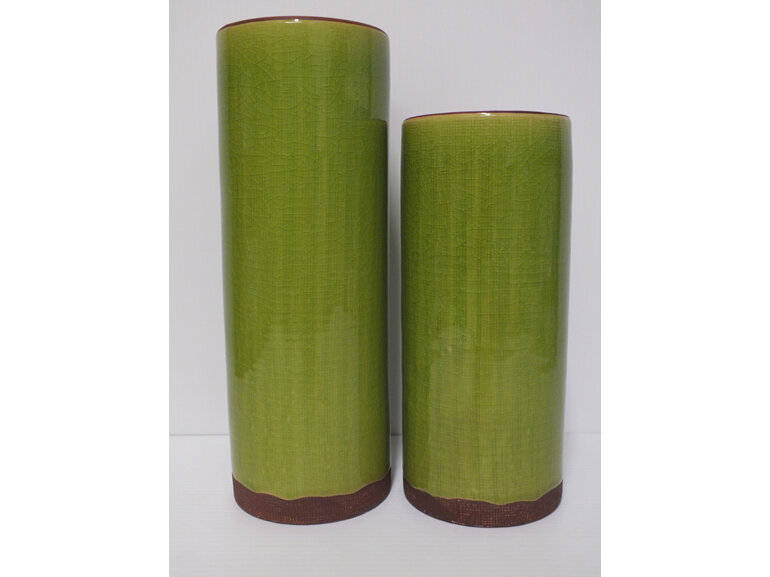 #container#ceramic#vase#round#green#bright#cylinder