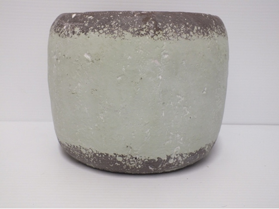 #container#ceramic#vase#round#green#chalk