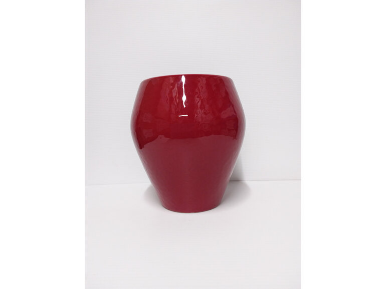 #container#ceramic#vase#round#red