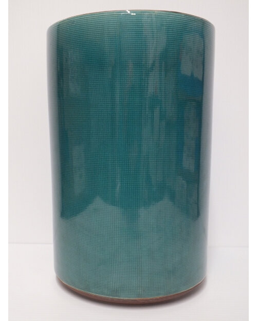 #container#ceramic#vase#round#teal