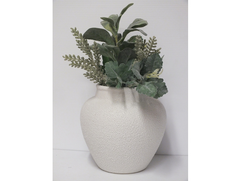 #container#ceramic#vase#round#white#cream