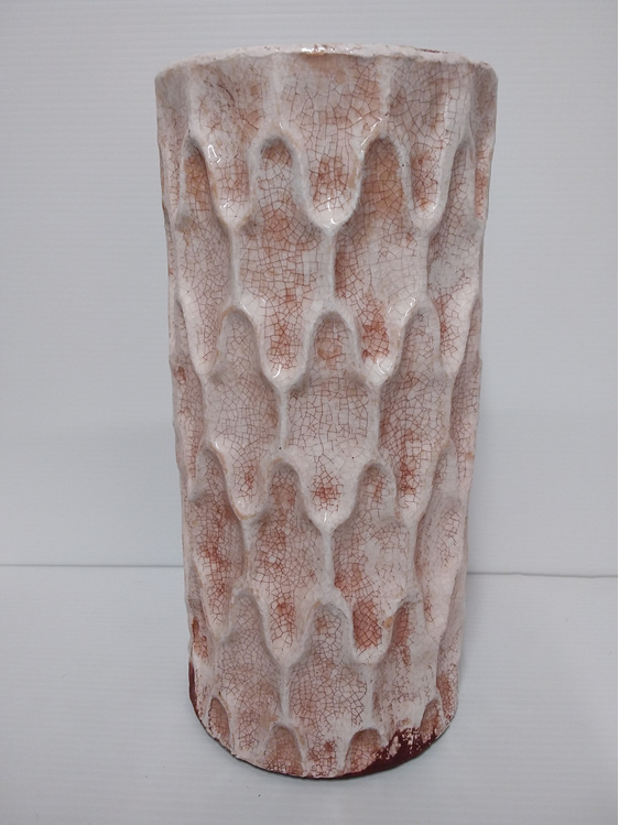 #container#ceramic#vase#round#white#cream#bown#textured