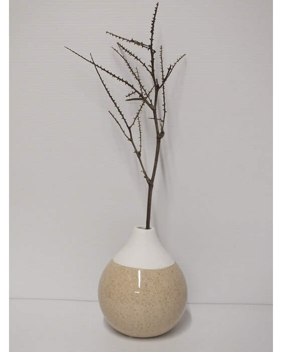 #container#ceramic#vase#round#white#cream#bown#textured
