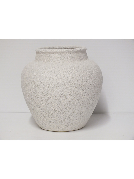 #container#ceramic#vase#round#white#cream#textured