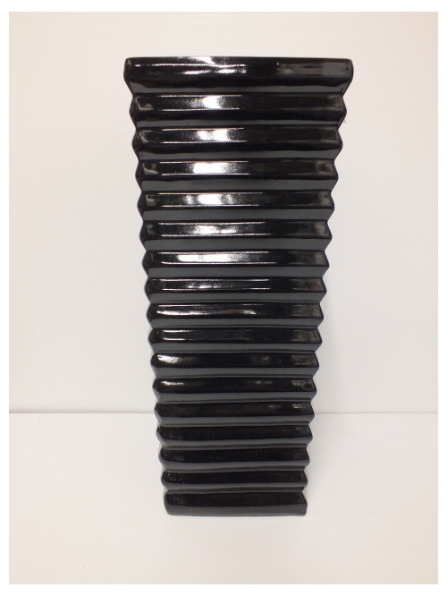 #container#ceramic#vase#taper#square#black