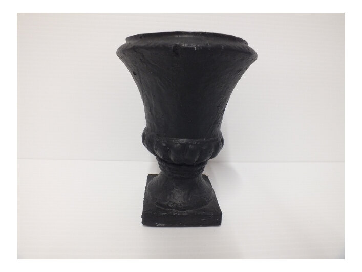 #container#fibre#plaster#classic#urn#black#mini