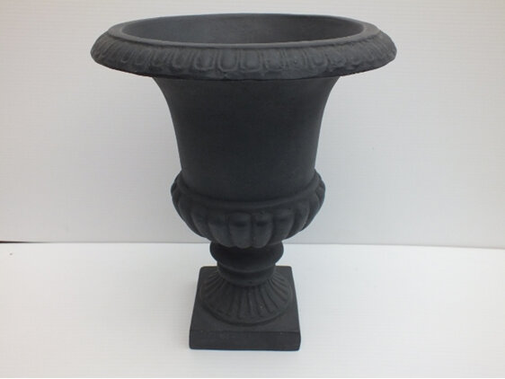 #container#fibre#urn#black#footed#traditional
