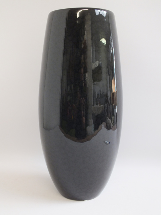 #container#pot#large#black#bellyshape#ceramic#quality