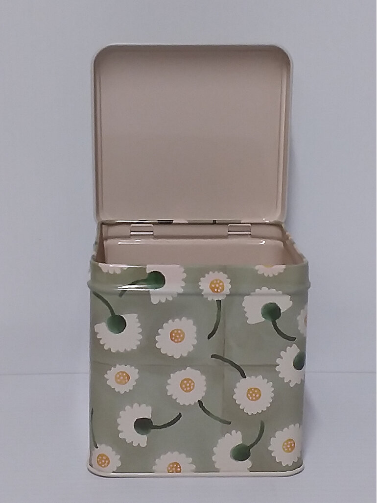#container#pretty#tin#lidded#hinged#daisy