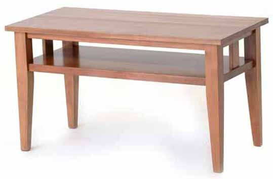 Contemporary design coffee table with open rails