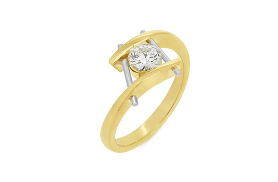 contemporary diamond ring design