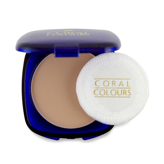 Coral Colours Compact Pressed Powder Light Beige