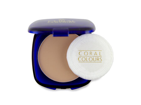Coral Colours Compact Pressed Powder Natural